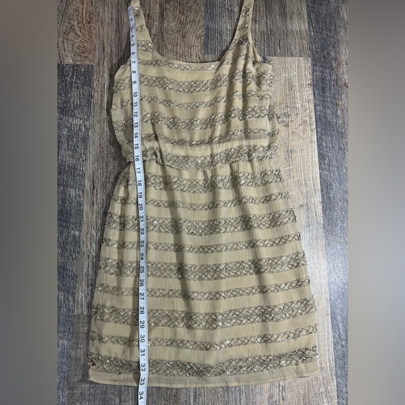 Romeo & Juliet Couture Nude Sequined Sleeveless Party Dress Size XS - Picture 9 of 12